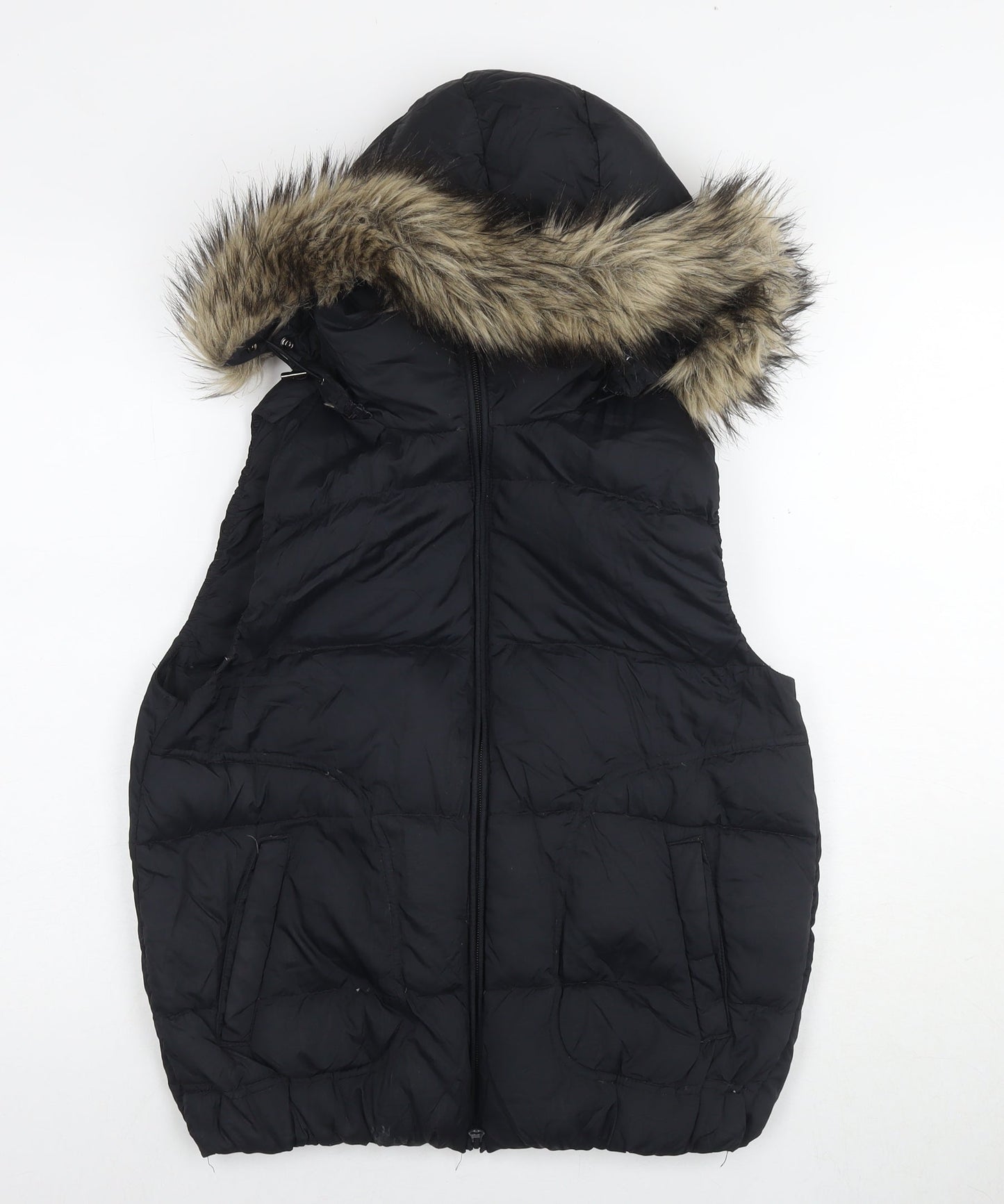 Womens UK Size M Gap Black Gilet