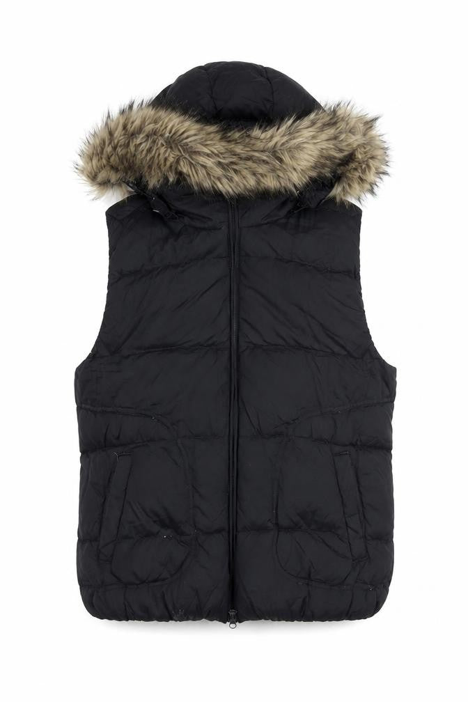 Womens UK Size M Gap Black Gilet