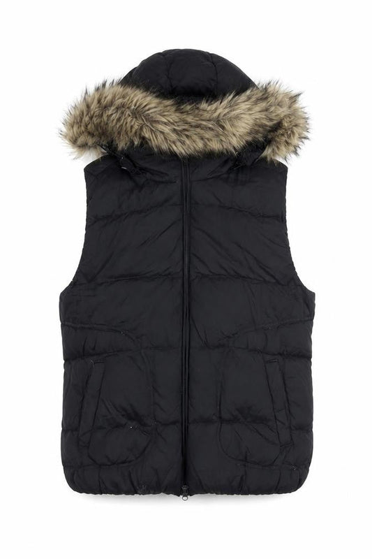 Womens UK Size M Gap Black Gilet