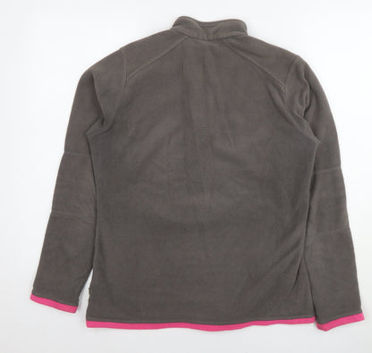 Oxylane Womens Brown Polyester Pullover Sweatshirt Size L Pullover - Flowers
