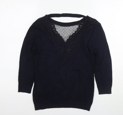 Womens UK Size XS Morgan Blue Pullover Jumper
