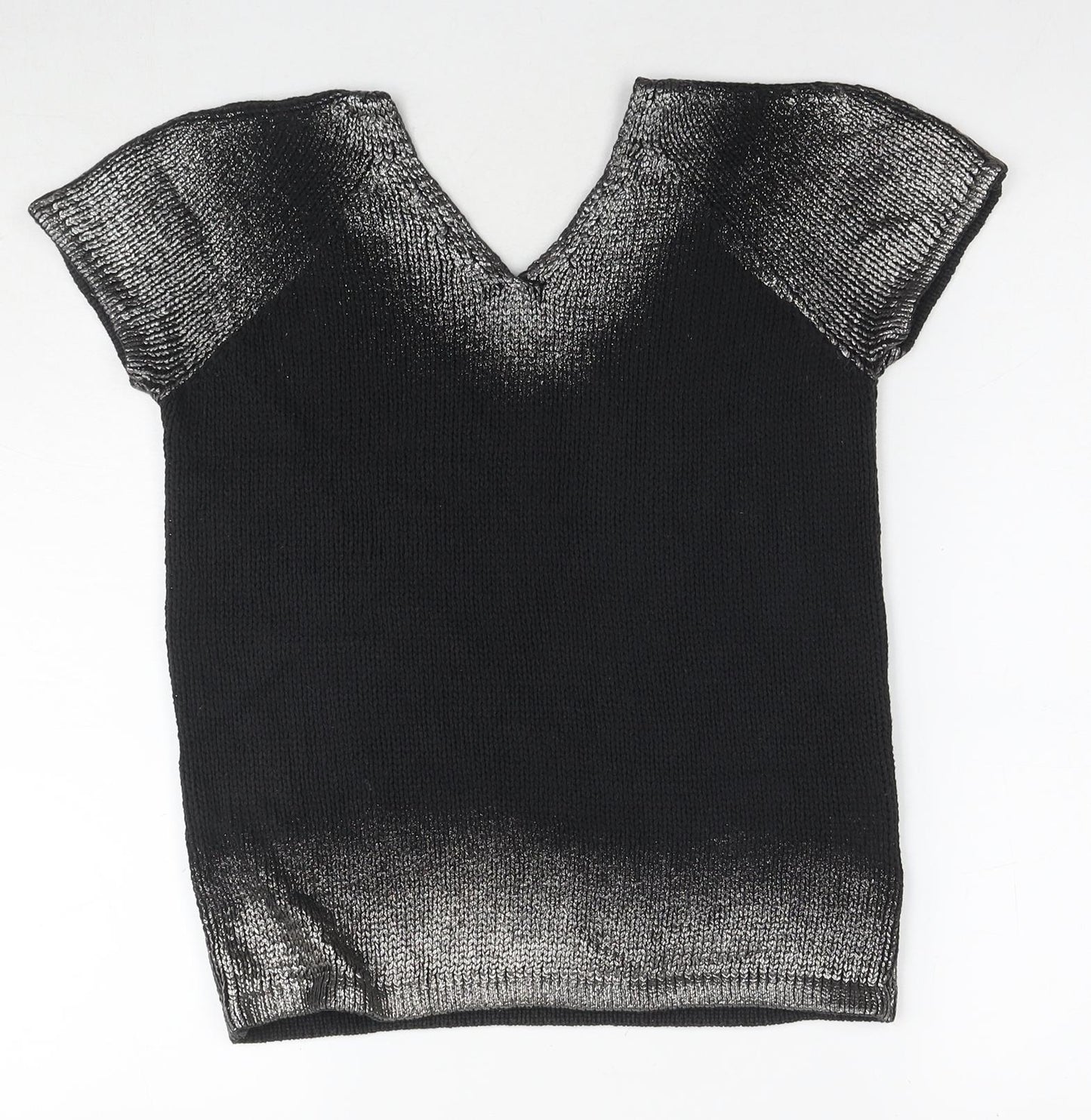 Womens UK Size 12 LUISA CERANO Black Basic T-Shirt