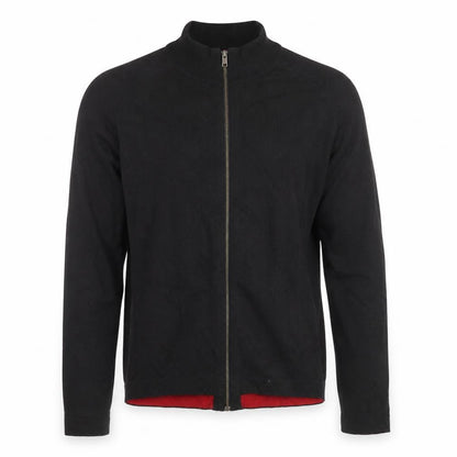 Mens UK Size M River Island Black Full Zip Sweatshirt