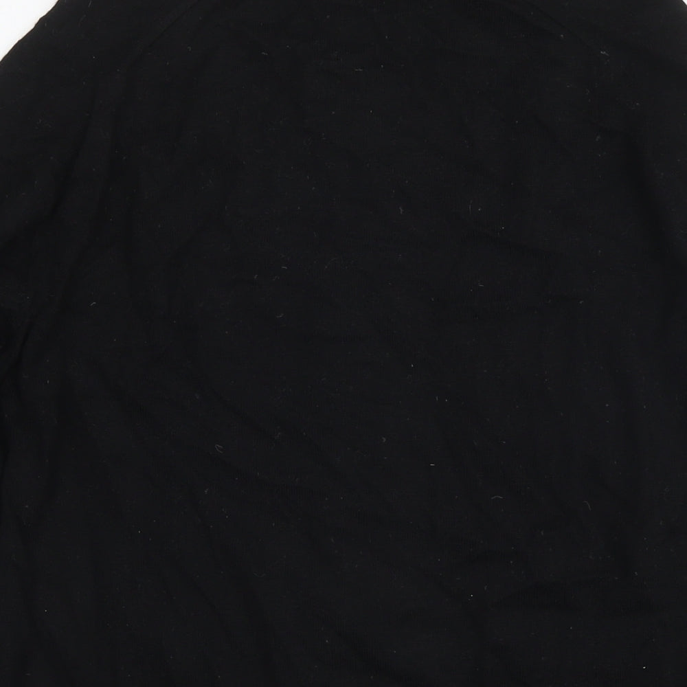 Mens UK Size M River Island Black Full Zip Sweatshirt