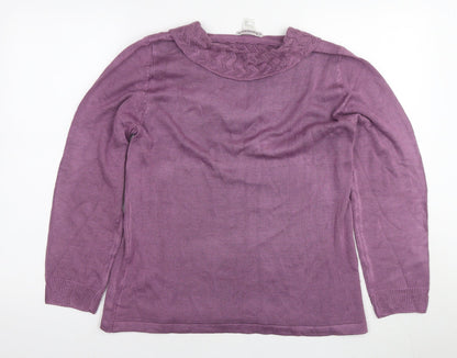 Womens UK Size 18 Charmance Purple Pullover Jumper