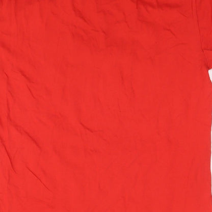 Womens UK Size M Star Wars Red Basic T-Shirt