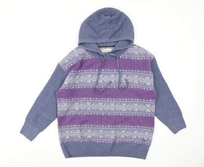 Womens UK Size S EWM Multicoloured Pullover Hoodie