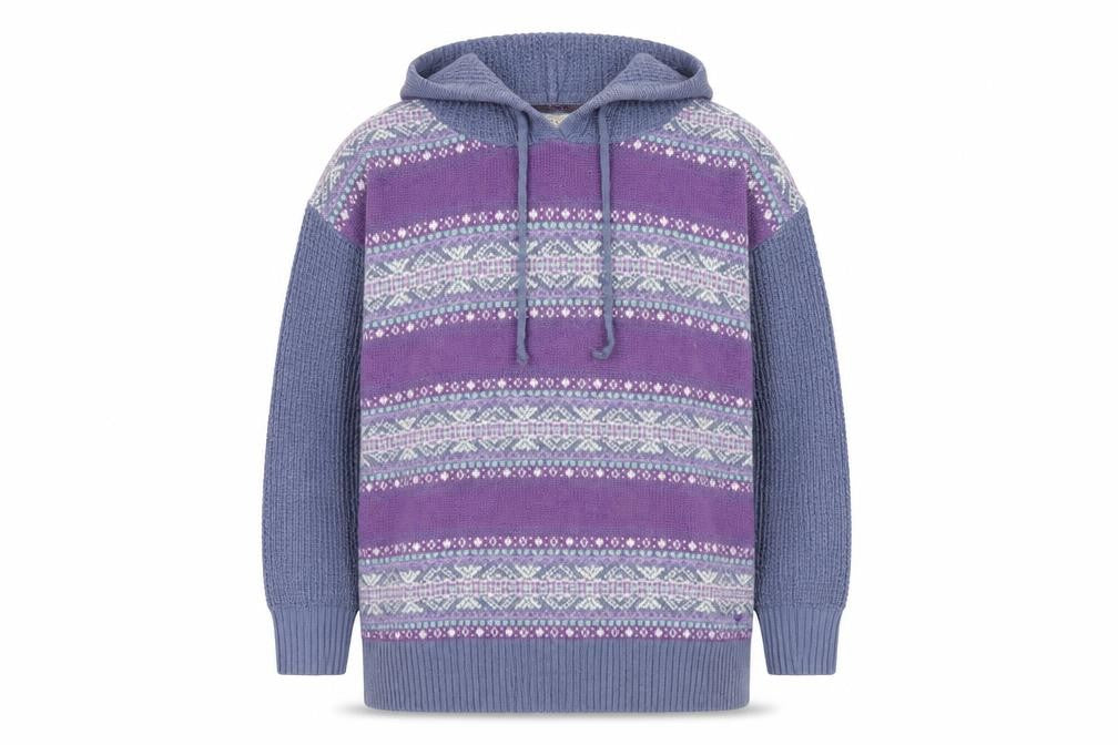 Womens UK Size S EWM Multicoloured Pullover Hoodie