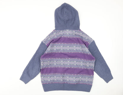 Womens UK Size S EWM Multicoloured Pullover Hoodie