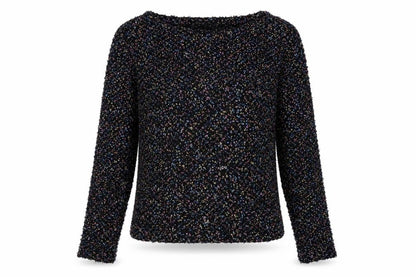 Hearts & Bows Womens Black Round Neck Acrylic Pullover Jumper Size S