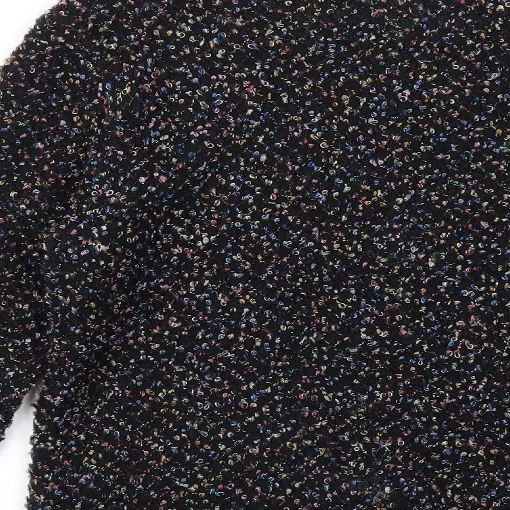 Hearts & Bows Womens Black Round Neck Acrylic Pullover Jumper Size S