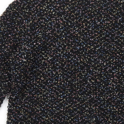 Hearts & Bows Womens Black Round Neck Acrylic Pullover Jumper Size S