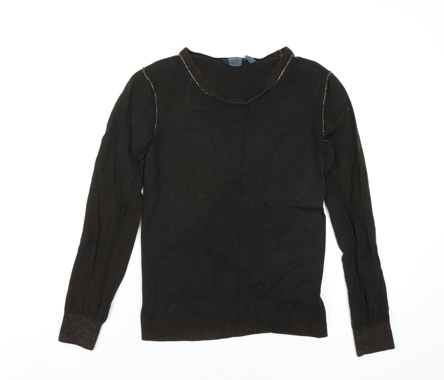 Gap Womens Brown Round Neck Wool Pullover Jumper Size M