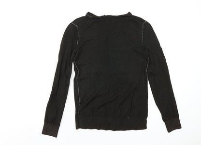 Gap Womens Brown Round Neck Wool Pullover Jumper Size M