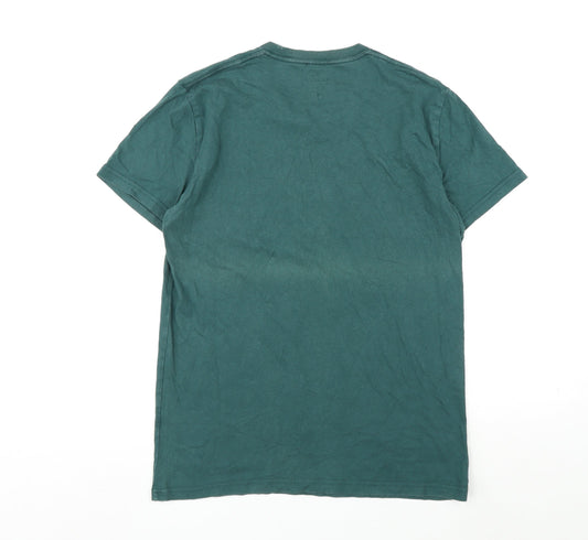 Mens UK Size S Hollister Green  T-Shirt