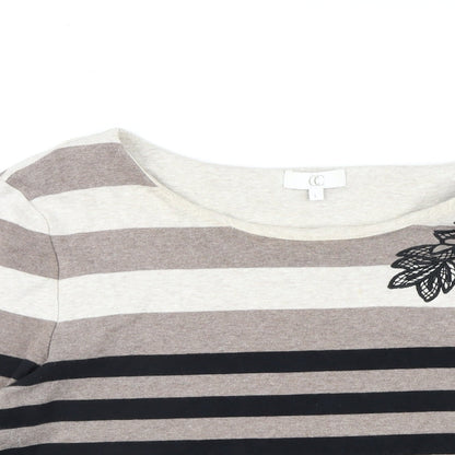Womens UK Size L CC Brown Basic T-Shirt