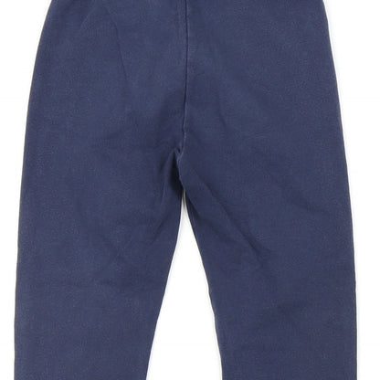 United Colors of Benetton Womens Blue Cotton Carrot Leggings Size 6 L20 in