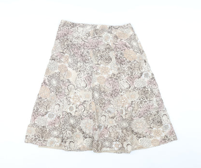 Womens UK Size 10 EWM A-Line Corduroy Skirt
