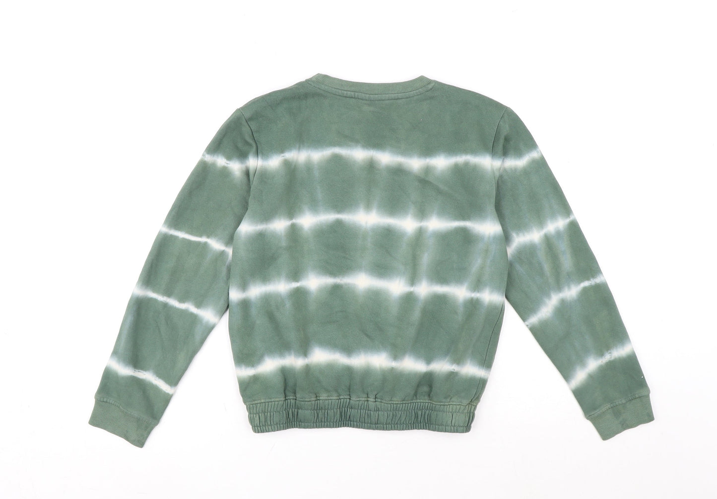 Young & Free Girls Green Cotton Pullover Sweatshirt Size 12-13 Years Pullover - Tie Dye