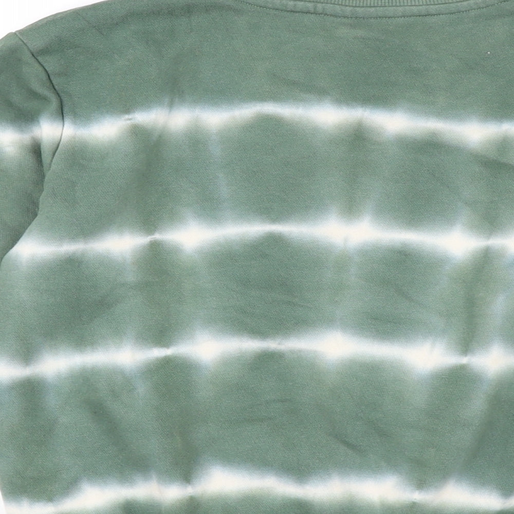 Young & Free Girls Green Cotton Pullover Sweatshirt Size 12-13 Years Pullover - Tie Dye