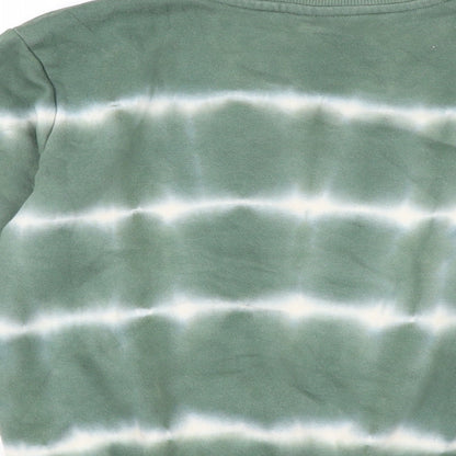 Young & Free Girls Green Cotton Pullover Sweatshirt Size 12-13 Years Pullover - Tie Dye