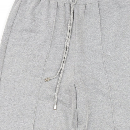 Mango Womens Grey Polyester Jogger Trousers Size S L27 in Regular Drawstring