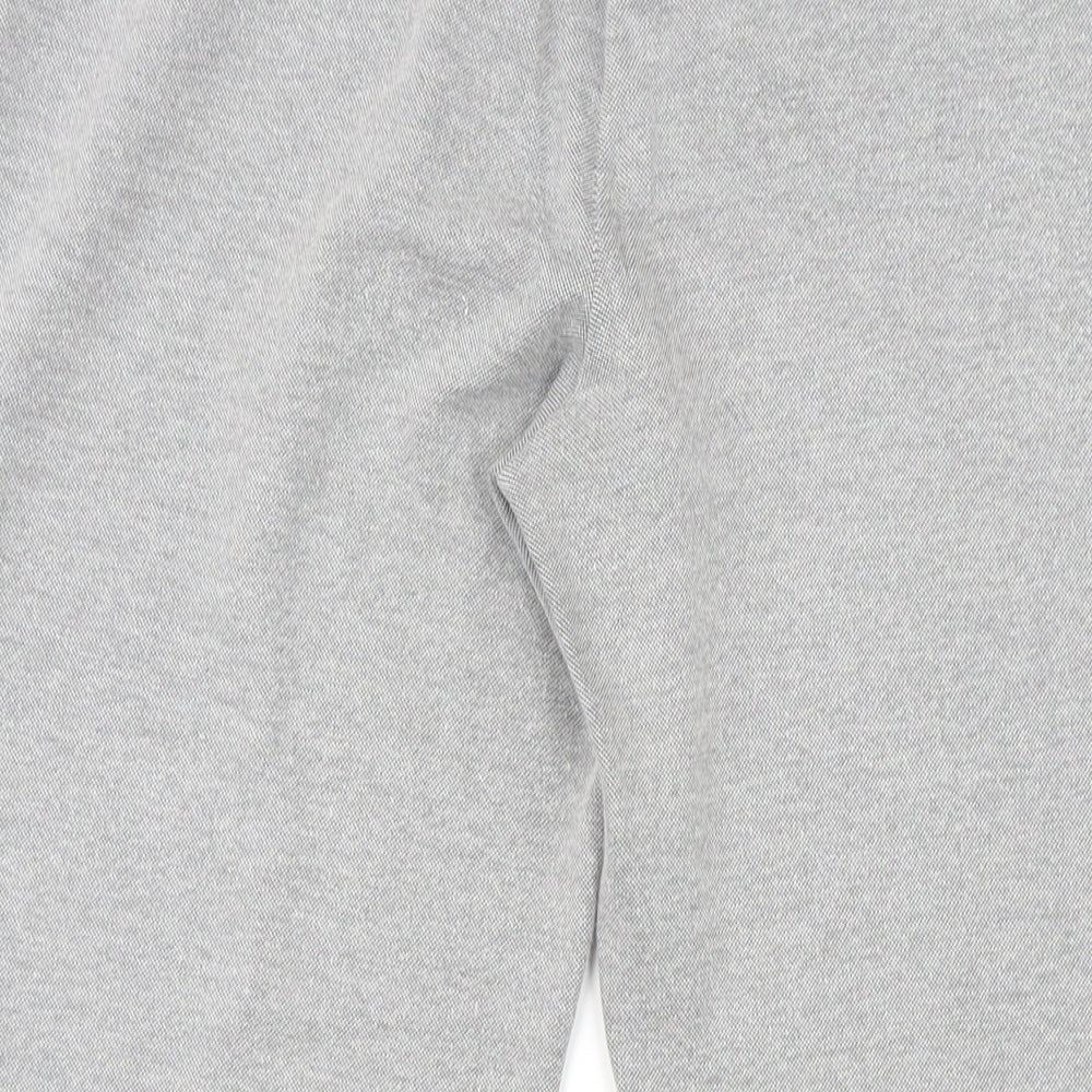 Mango Womens Grey Polyester Jogger Trousers Size S L27 in Regular Drawstring
