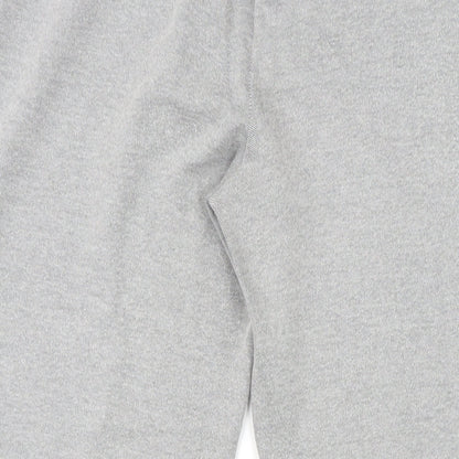 Mango Womens Grey Polyester Jogger Trousers Size S L27 in Regular Drawstring