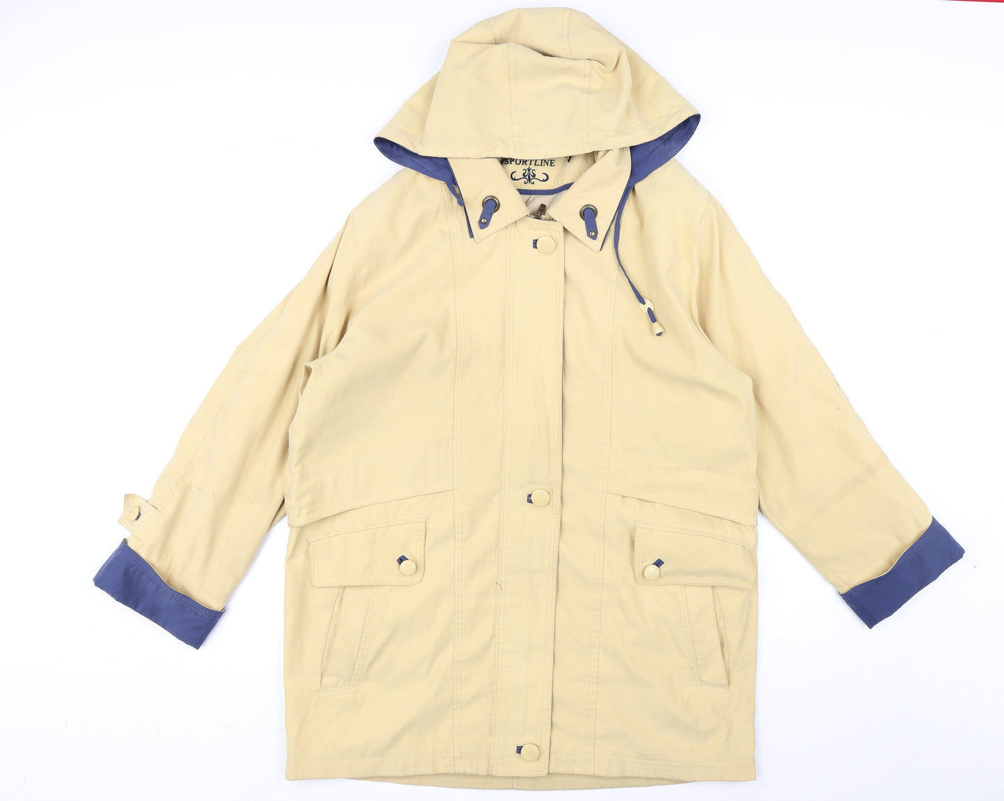 Astarka Mens Yellow Jacket Coat Size M Zip