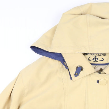 Astarka Mens Yellow Jacket Coat Size M Zip