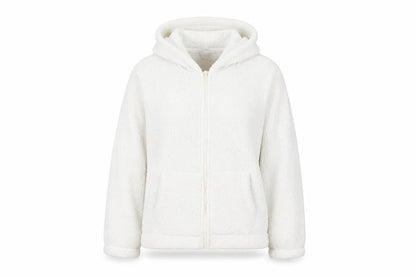 Gilly Hicks Womens White Jacket Size L Zip