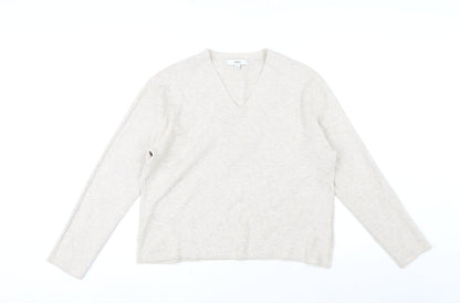 Womens UK Size M Marks and Spencer Beige Pullover Jumper