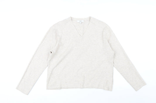 Womens UK Size M Marks and Spencer Beige Pullover Jumper