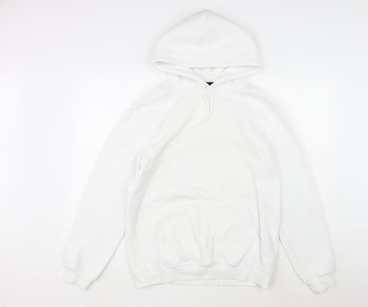 Mens UK Size S H&M White Pullover Hoodie