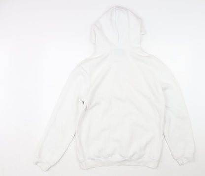 Mens UK Size S H&M White Pullover Hoodie