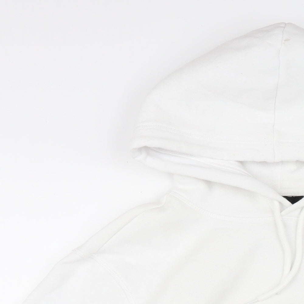 Mens UK Size S H&M White Pullover Hoodie
