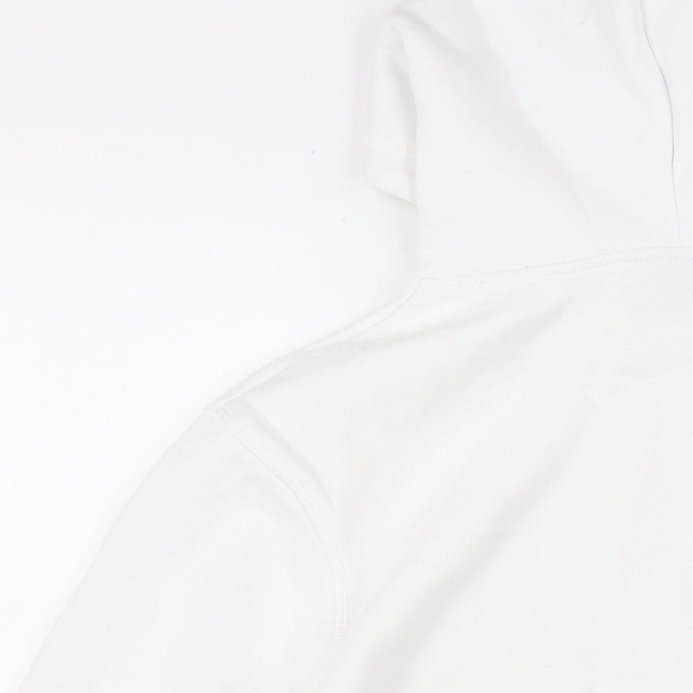 Mens UK Size S H&M White Pullover Hoodie