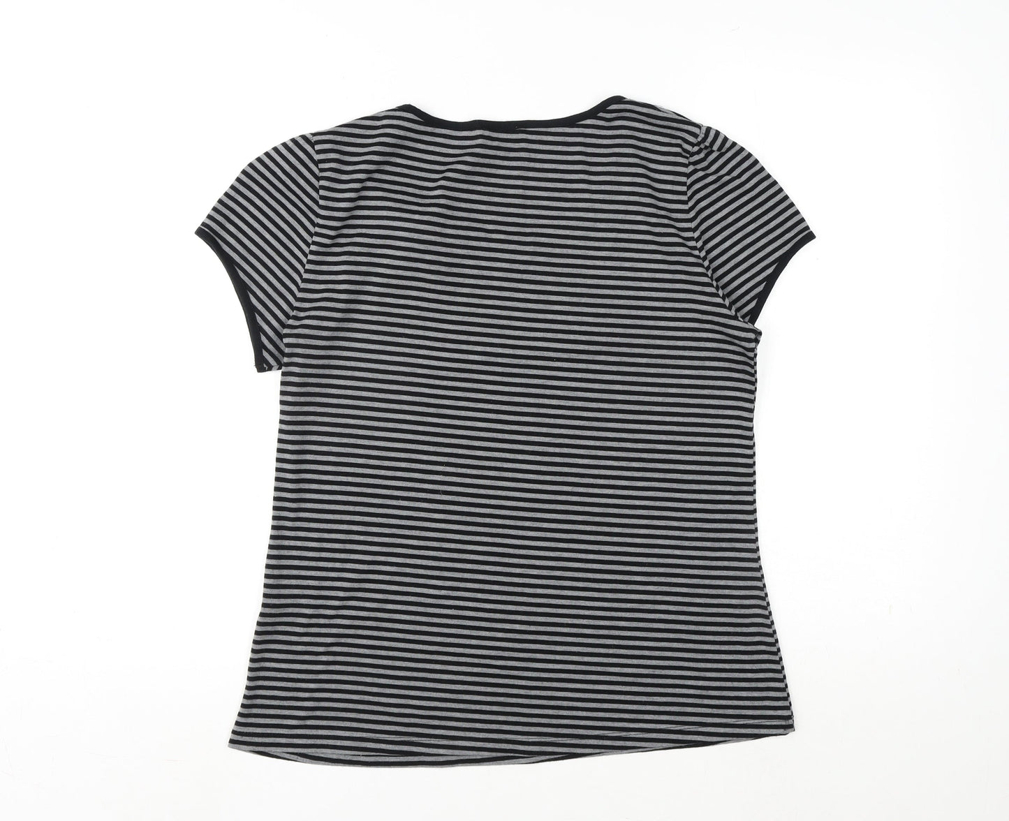 Womens UK Size 14 Preview Grey Basic T-Shirt