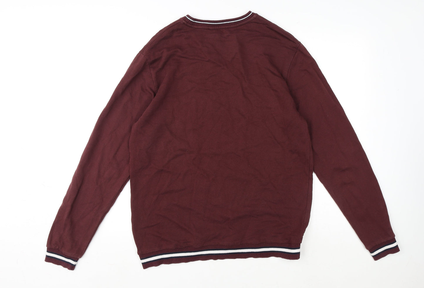 find. Mens Red Cotton Pullover Sweatshirt Size XL - Rebel