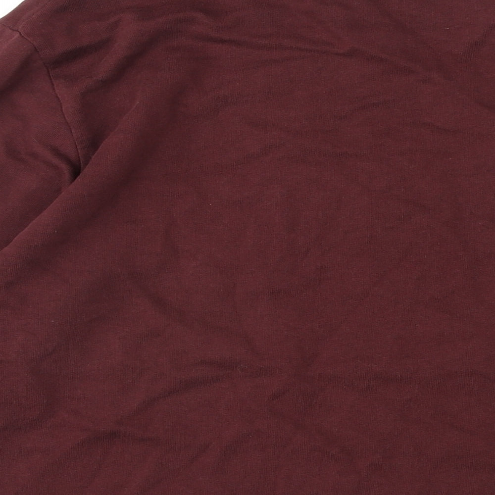 find. Mens Red Cotton Pullover Sweatshirt Size XL - Rebel