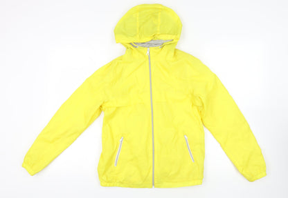 Yellow Marks and Spencer Hooded Windbreaker Jacket 13-14