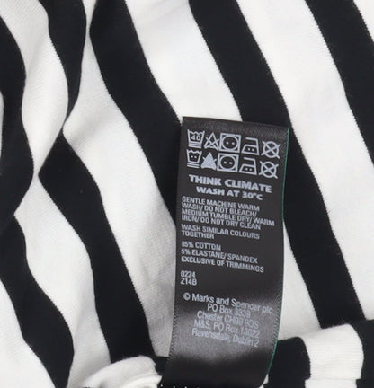 Womens UK Size XL Marks and Spencer Black Cropped Tank