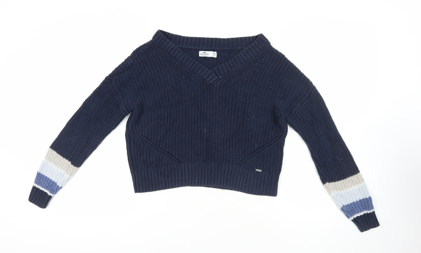 Womens UK Size XS Hollister Blue Jumper Jumper