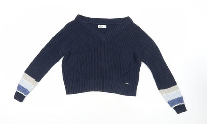 Womens UK Size XS Hollister Blue Jumper Jumper