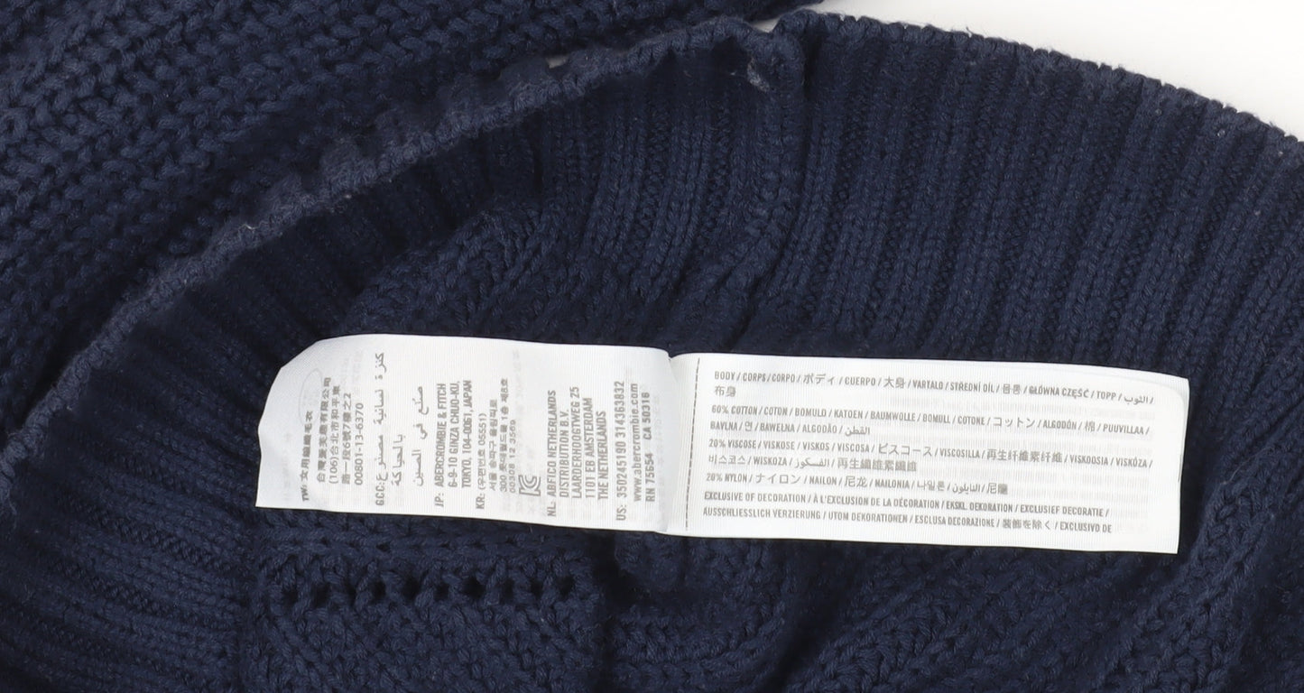 Womens UK Size XS Hollister Blue Jumper Jumper