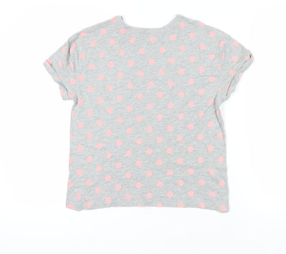 Womens UK Size S Marks and Spencer Grey Basic T-Shirt