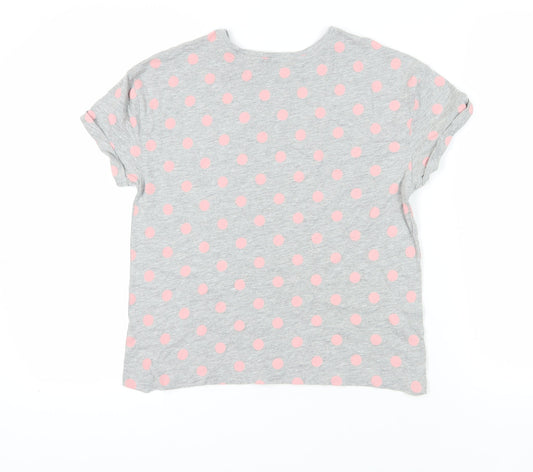Womens UK Size S Marks and Spencer Grey Basic T-Shirt