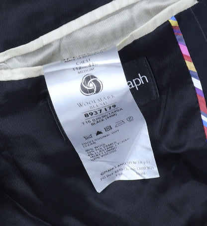 Mens UK Size 44 Marks and Spencer Regular Black Suit Jacket