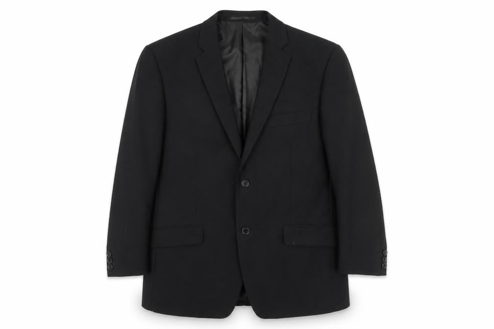 Mens UK Size 42 Charlton Gray Regular Black Suit Jacket