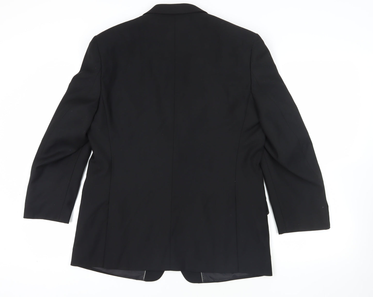 Mens UK Size 42 Charlton Gray Regular Black Suit Jacket